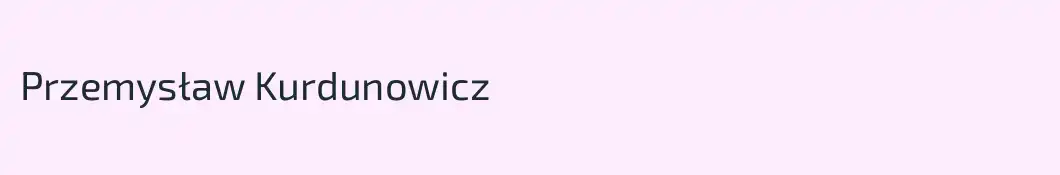 Przemysław Kurdunowicz